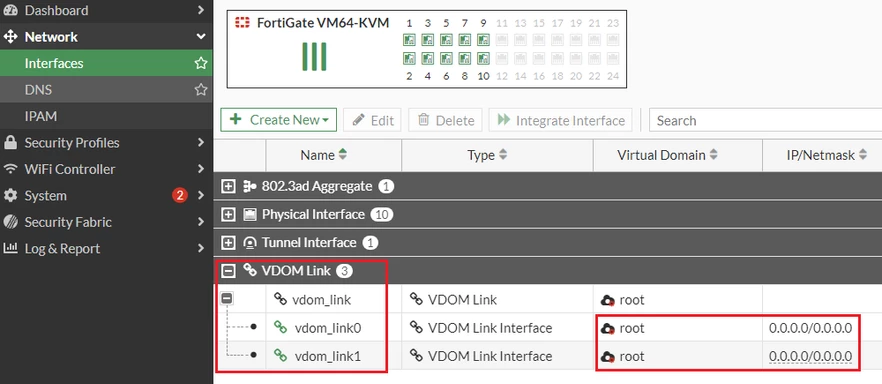 Technical Tip: Create VDOM link interfaces on FortiGate-VM via CLI ...