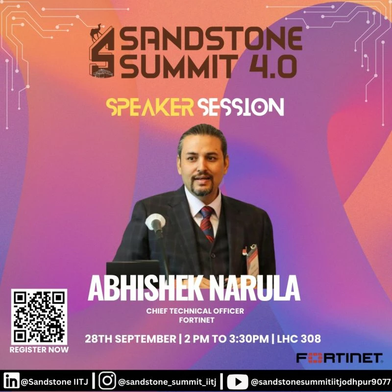 FortiSOAR at IIT Jodhpur Event (Sandstone Summit 4.0)
