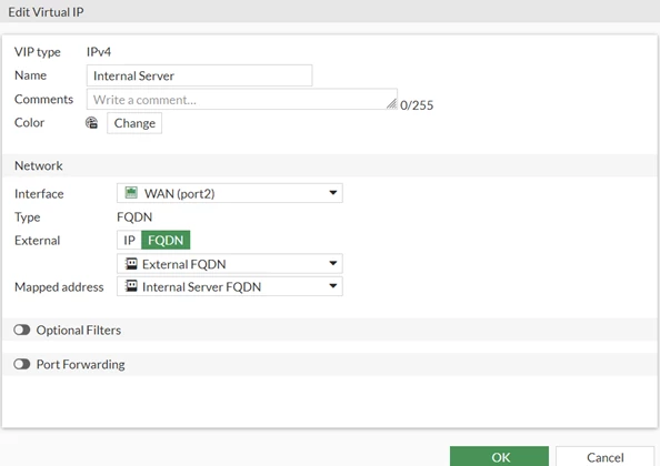 Technical Tip: Create VIP with external FQDN to map with internal ...