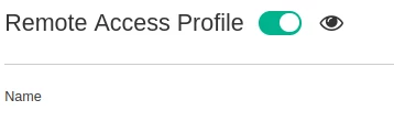 Remote Access is viewable