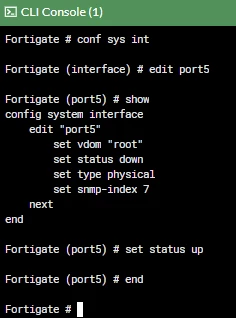 Changing the status via CLI