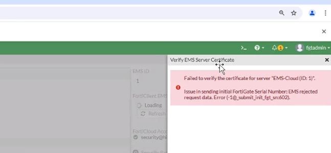 Troubleshooting Tip: 'EMS rejected request data. Error' when connecting ...
