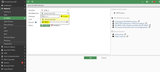 Select the zone if not created create it.PNG Select the zone if not created create it.PNG