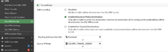 Technical Tip: How to access specific public IPs using SSL VPN Split ...