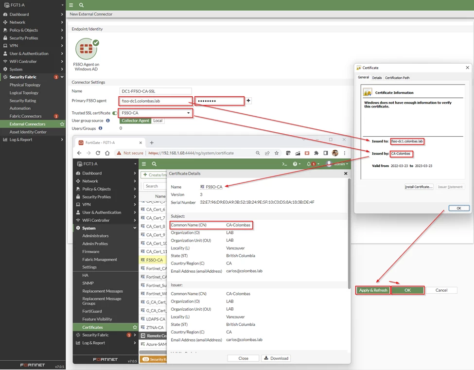 Rsso Fortigate Flow Comunication Technical Tip: Fortinet Single Sign On (FSSO) Agent SSL connection to ...