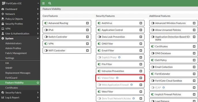 Technical Tip: Enabling Video Filter on FortiGate | Community