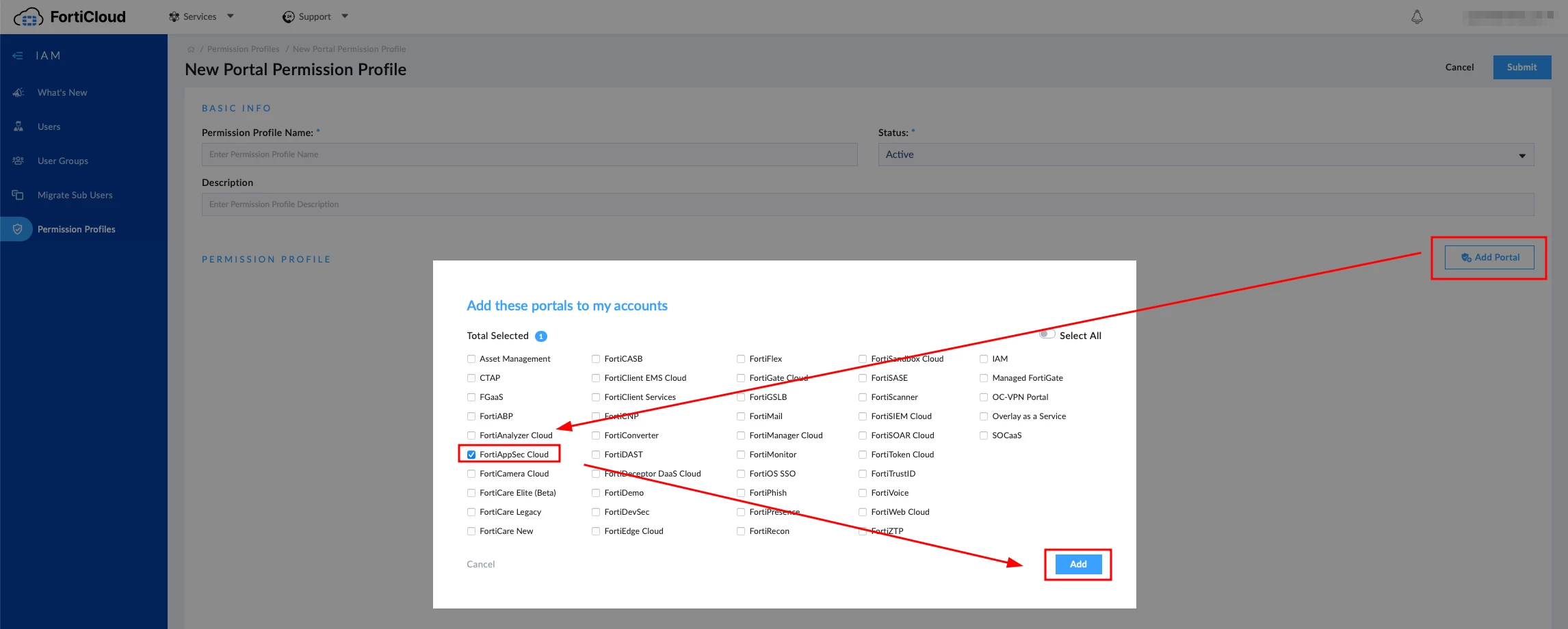 Technical Tip: How to Add IAM User for FortiAppSec Cloud Management ...