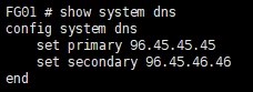 FG01 DNS settings