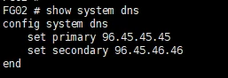 FG02 DNS settings