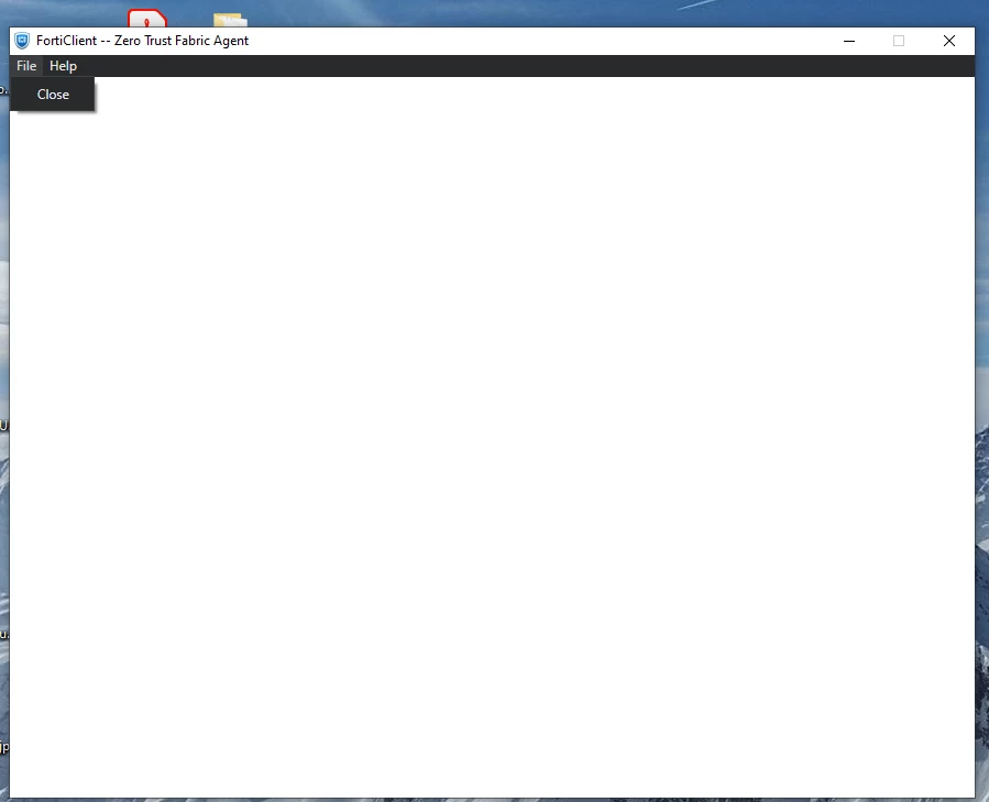 application disappear UI