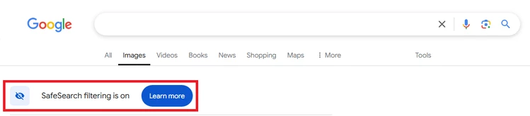 safe search on.PNG