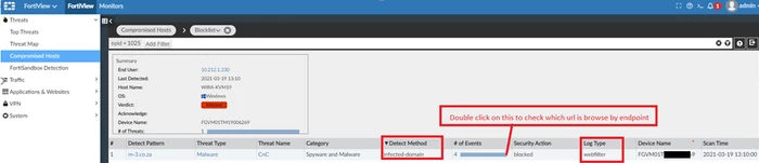 Technical Tip: FortiAnalyzer compromises host showing detect method as ...