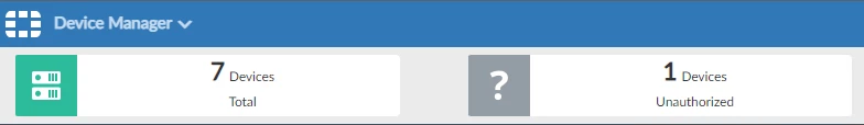 FortiAnalyzer Web GUI reporting an unauthorized device.