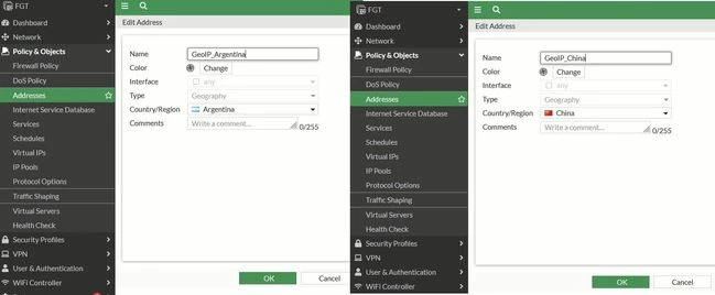GeoIP objects