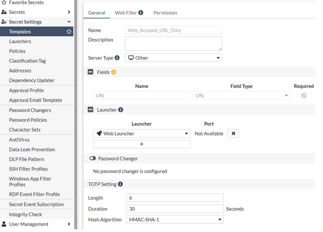 Figure 1. Creating custom Template