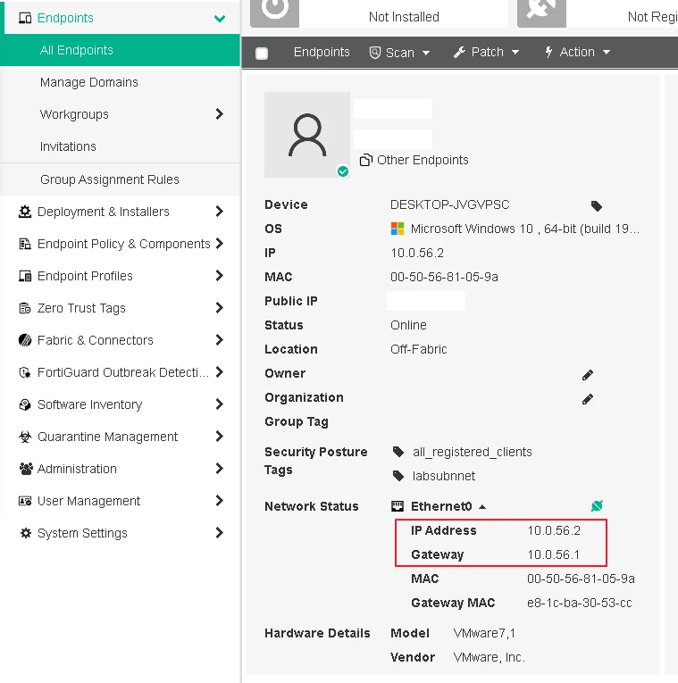 Technical Tip: Understanding When FortiGate Displays Endpoint