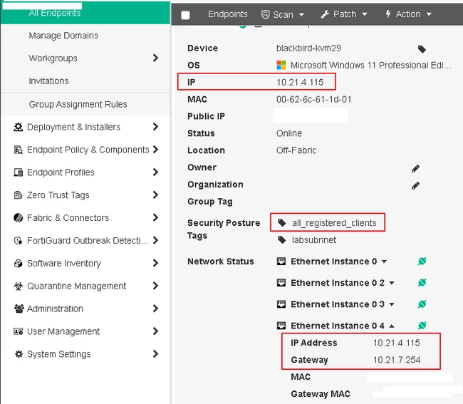 Technical Tip: Understanding When FortiGate Displays Endpoint