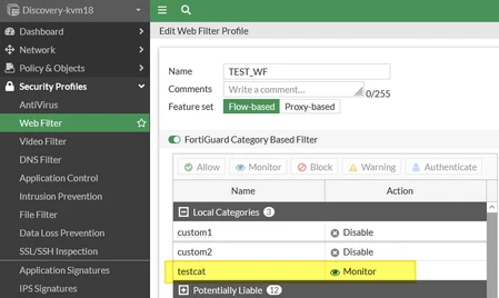 Troubleshooting Tip: Web Filter Category shows 'allow' in the GUI but ...