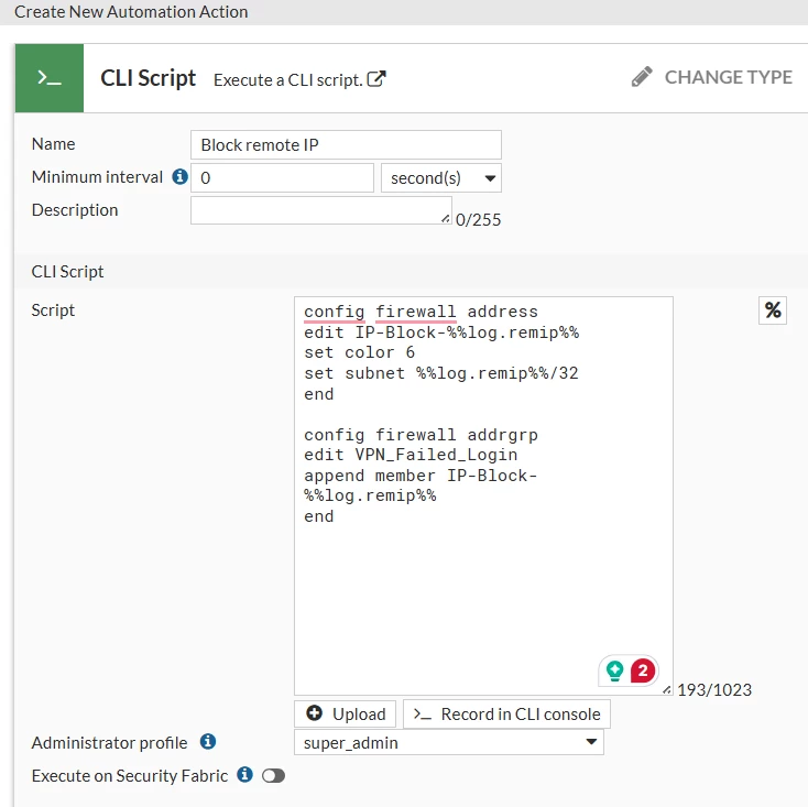 Technical Tip: Blocking a failed IPsec VPN login using an automation ...