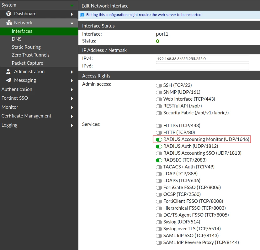 Interface services