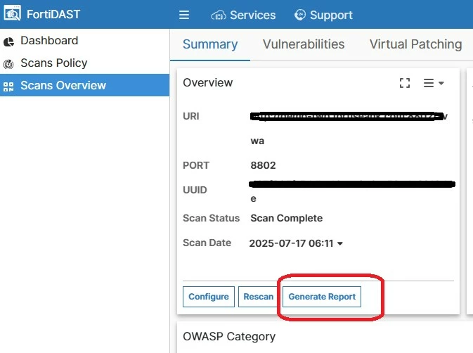 Technical Tip: How to download the scan report for WAF | Community