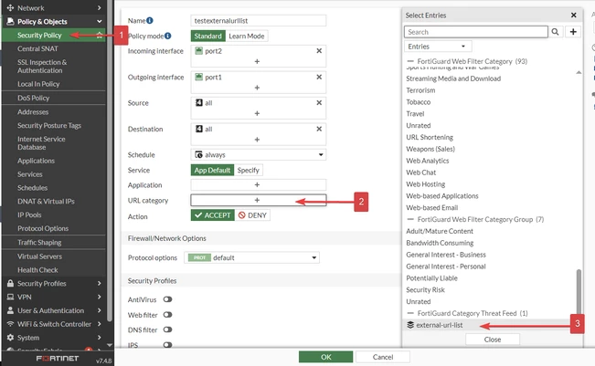 Technical Tip: Configuring a custom External Threat Feed URL for Web ...