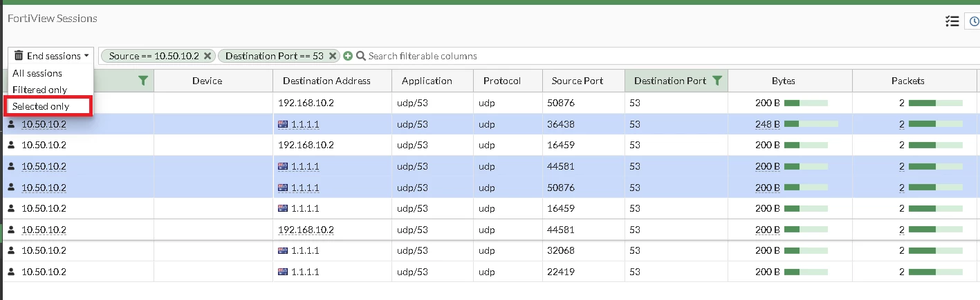 fortigate api automation using python part3 9 : filter... Technical Tip: How to filter and clear sessions on a FortiGate using ...