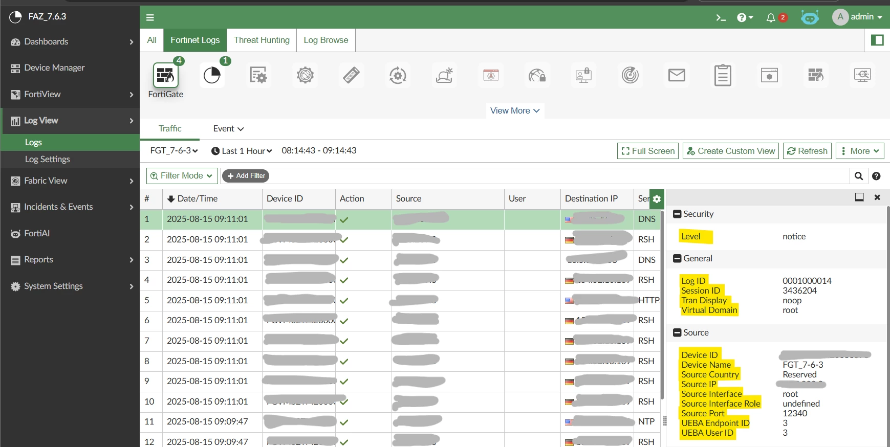 FAZ Report - Log Properties.png FAZ Report - Log Properties.png