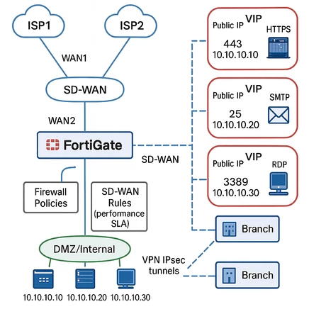 SD-WAN Topology with FortiGate Firewall.png