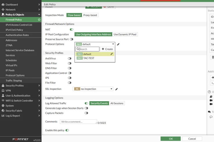 Technical Tip: Using a non default profile-protocol-options inside a ...