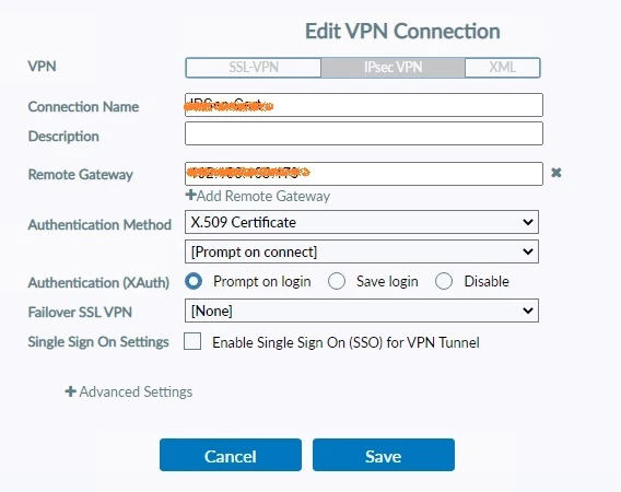 Technical Tip: How to configure IPsec dialup VPN with certificate based ...