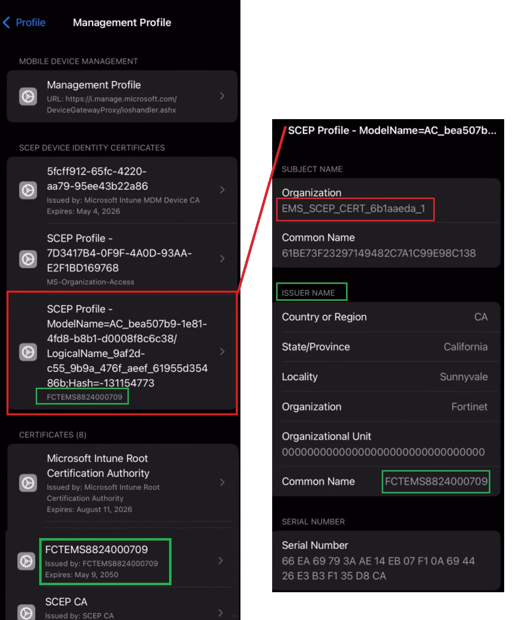 16. iPhone when connected to EMS cloud and successfully received the cert.png 16. iPhone when connected to EMS cloud and successfully received the cert.png