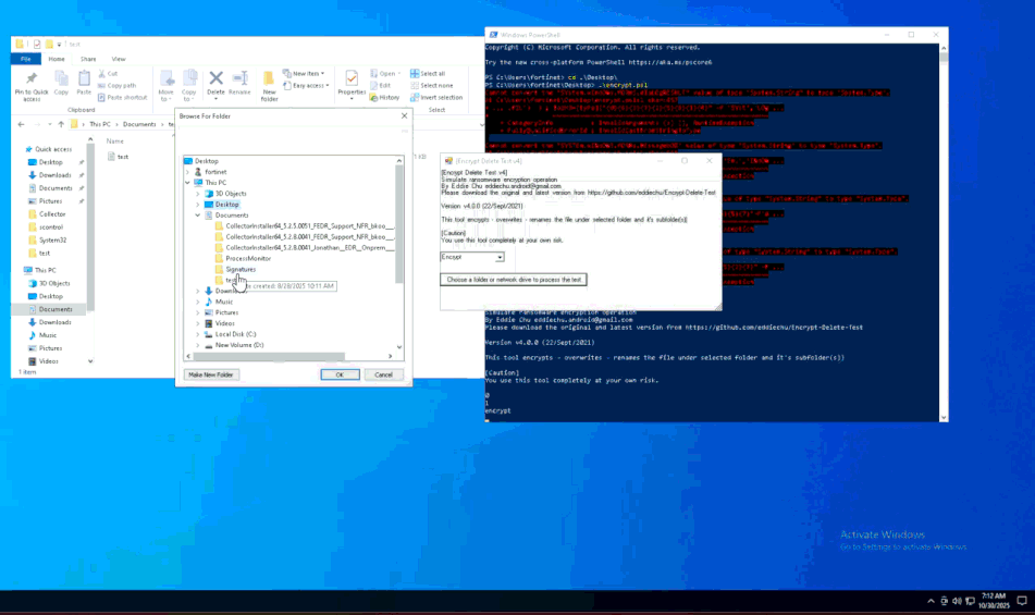 With FortiEDR enabled