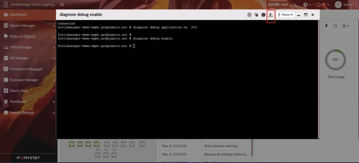 To download debug .png
