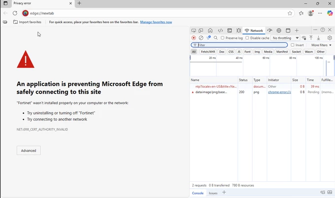 edge new tab not working.png