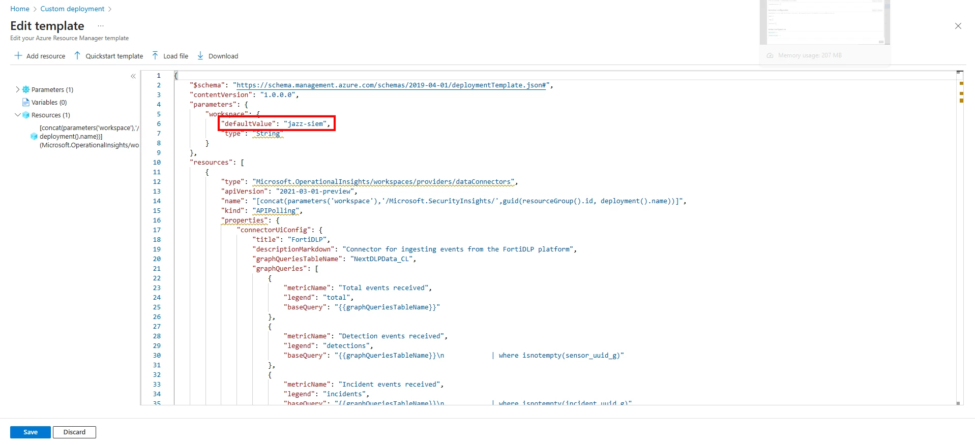 configure-siem-FortiDLP-defaultValue