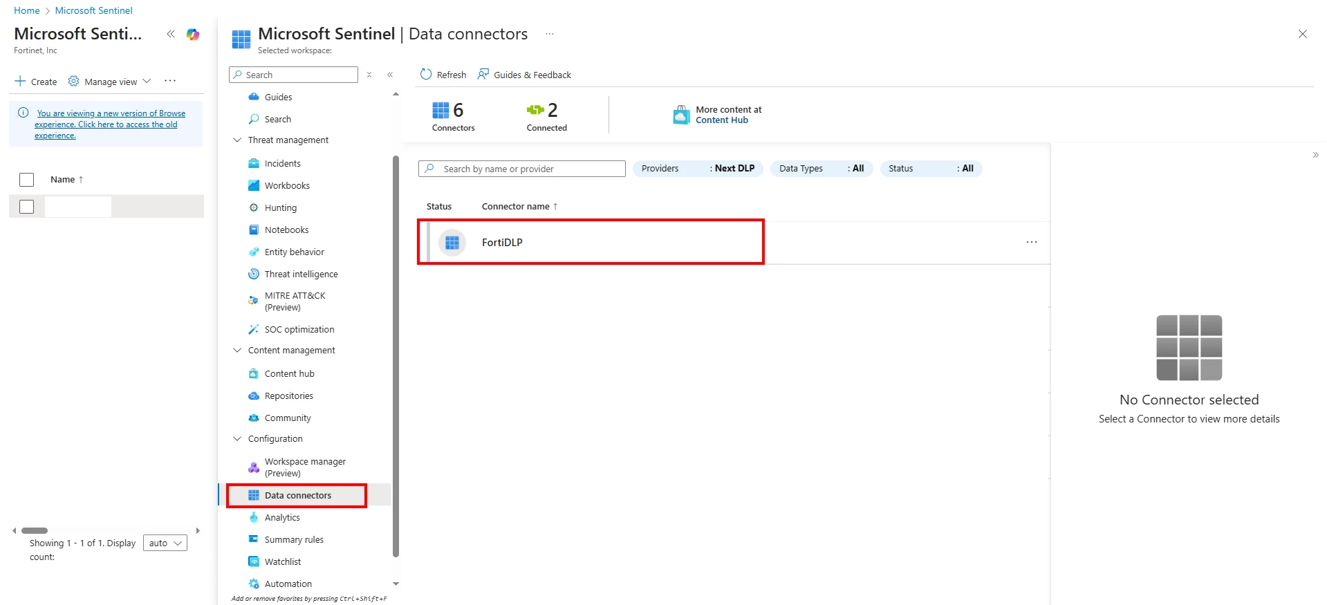 configure-siem-FortiDLP-dataconnector