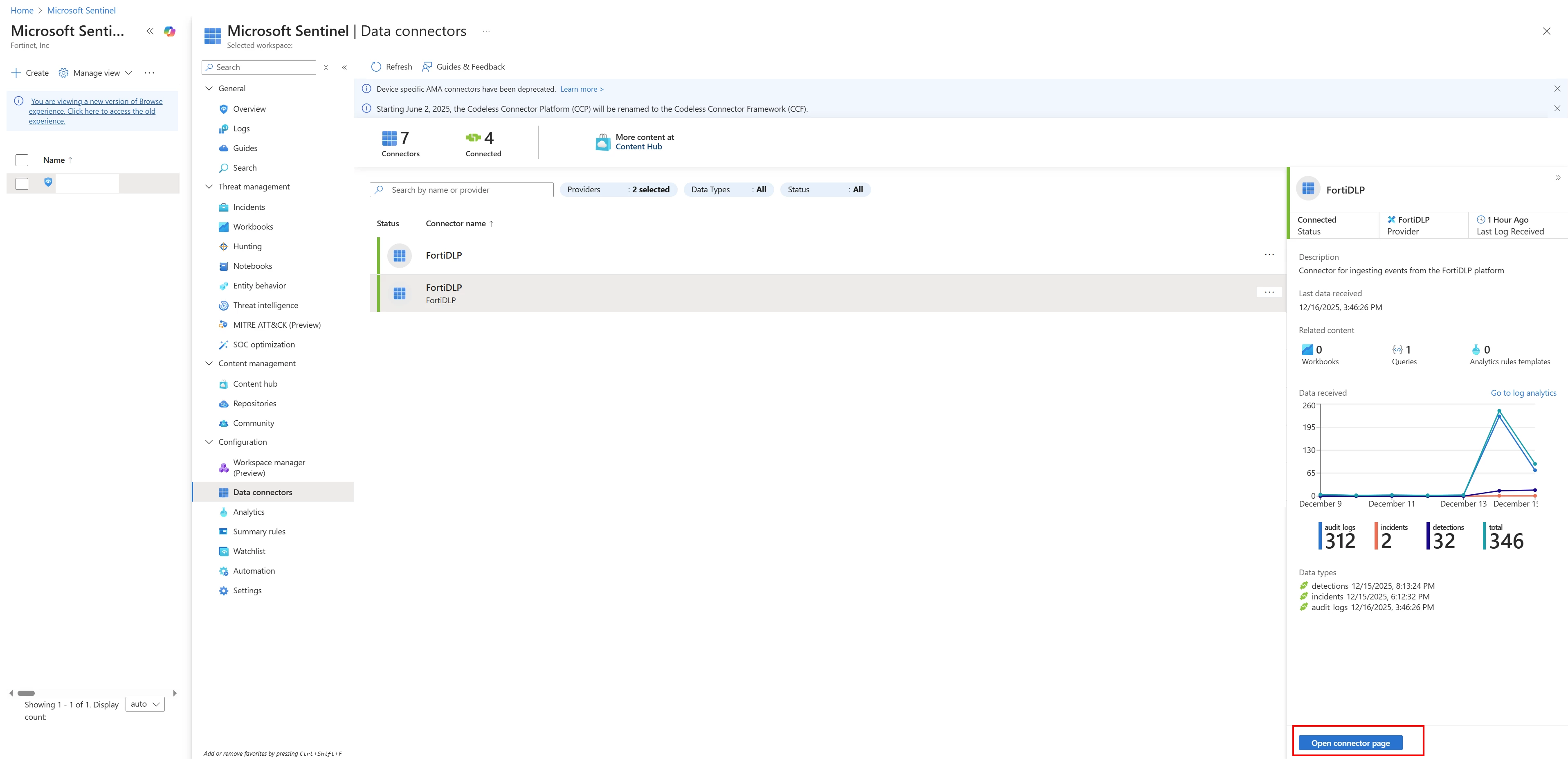 configure-siem-FortiDLP-open-dataconnector