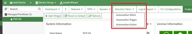 Enabled Automation Features