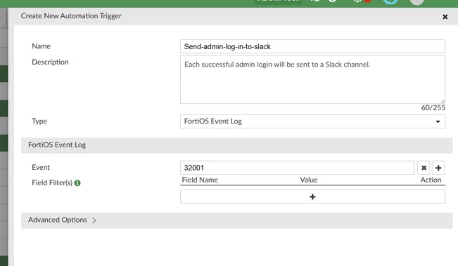 trigger config