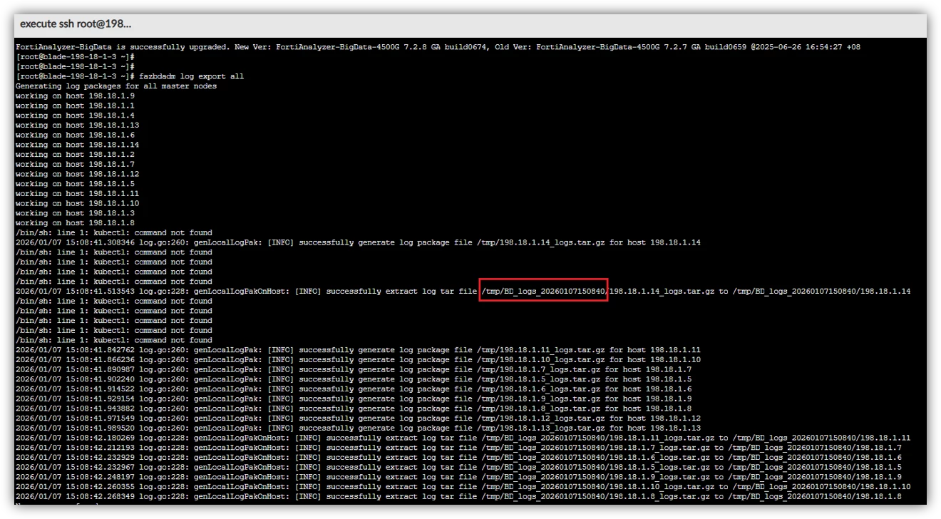 run command to generate diagnostic logs.png