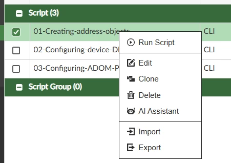 Technical Tip: Configuring IPsec VPN using CLI scripts in FortiManager ...