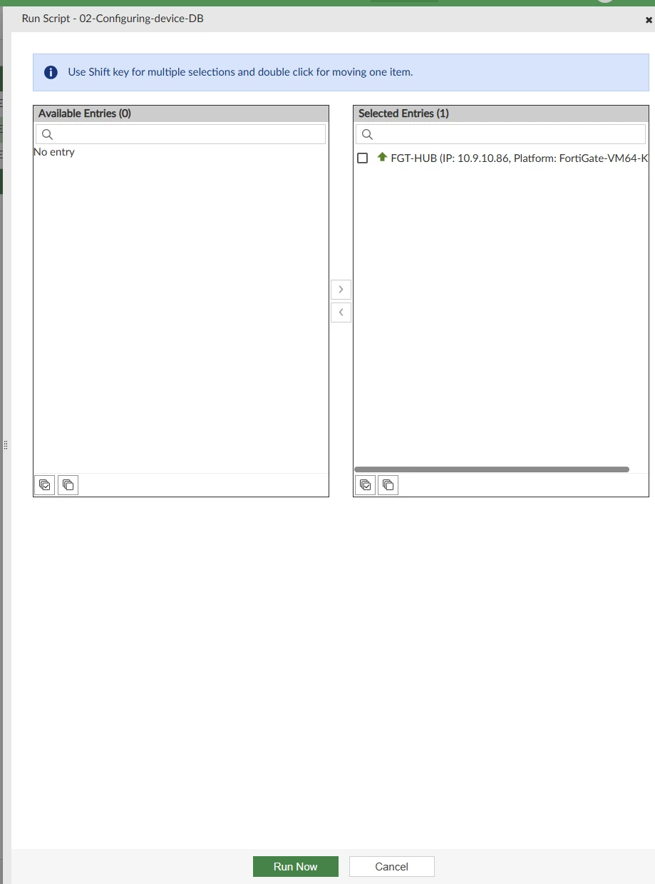 Technical Tip: Configuring IPsec VPN using CLI scripts in FortiManager ...