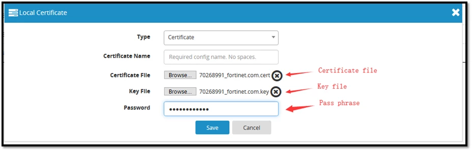Technical Tip: FortiADC import local certificate | Community