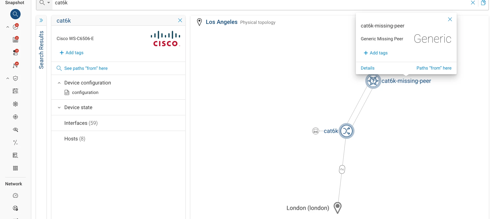 Synthetic Device: Missing Peers