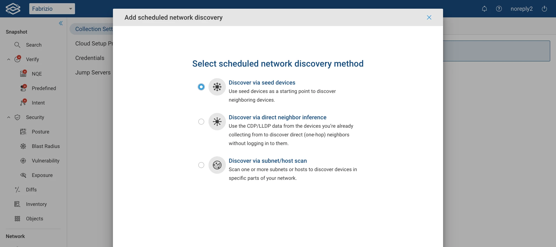 Scheduled network discovery