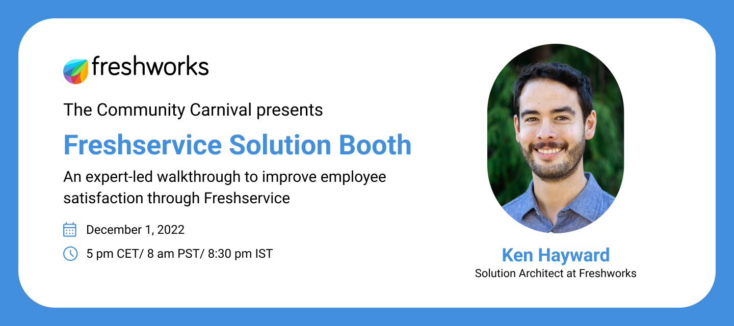 Freshservice Solution Booth | Watch Recording
