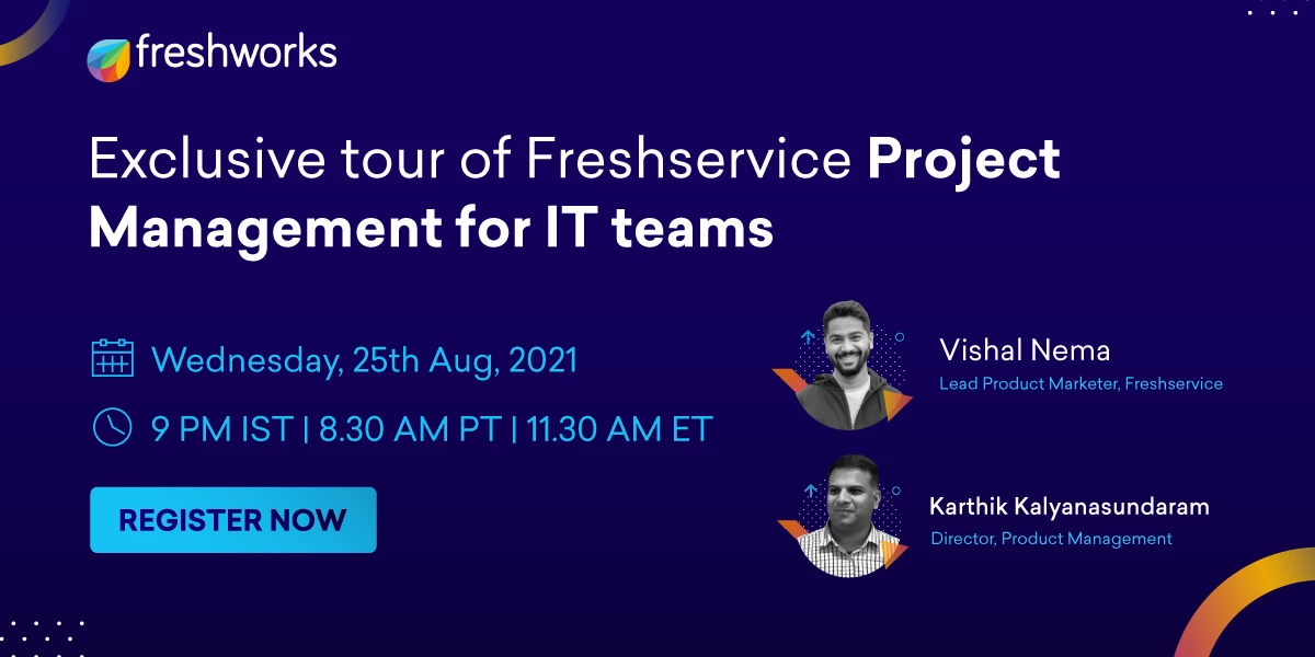 Exclusive tour of Freshservice Project Management for IT teams, Wed, 25 ...