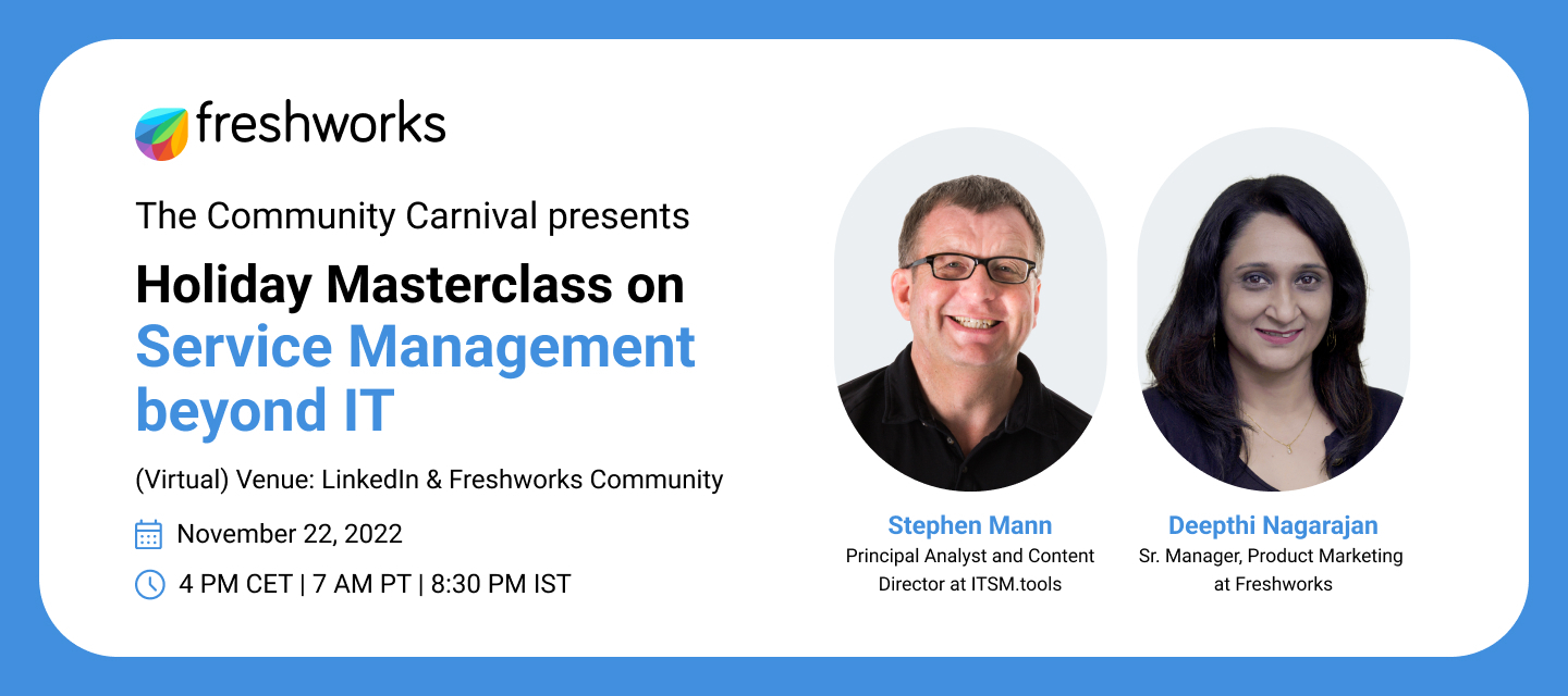 Holiday Masterclass on Service Management beyond IT | RSVP Now!