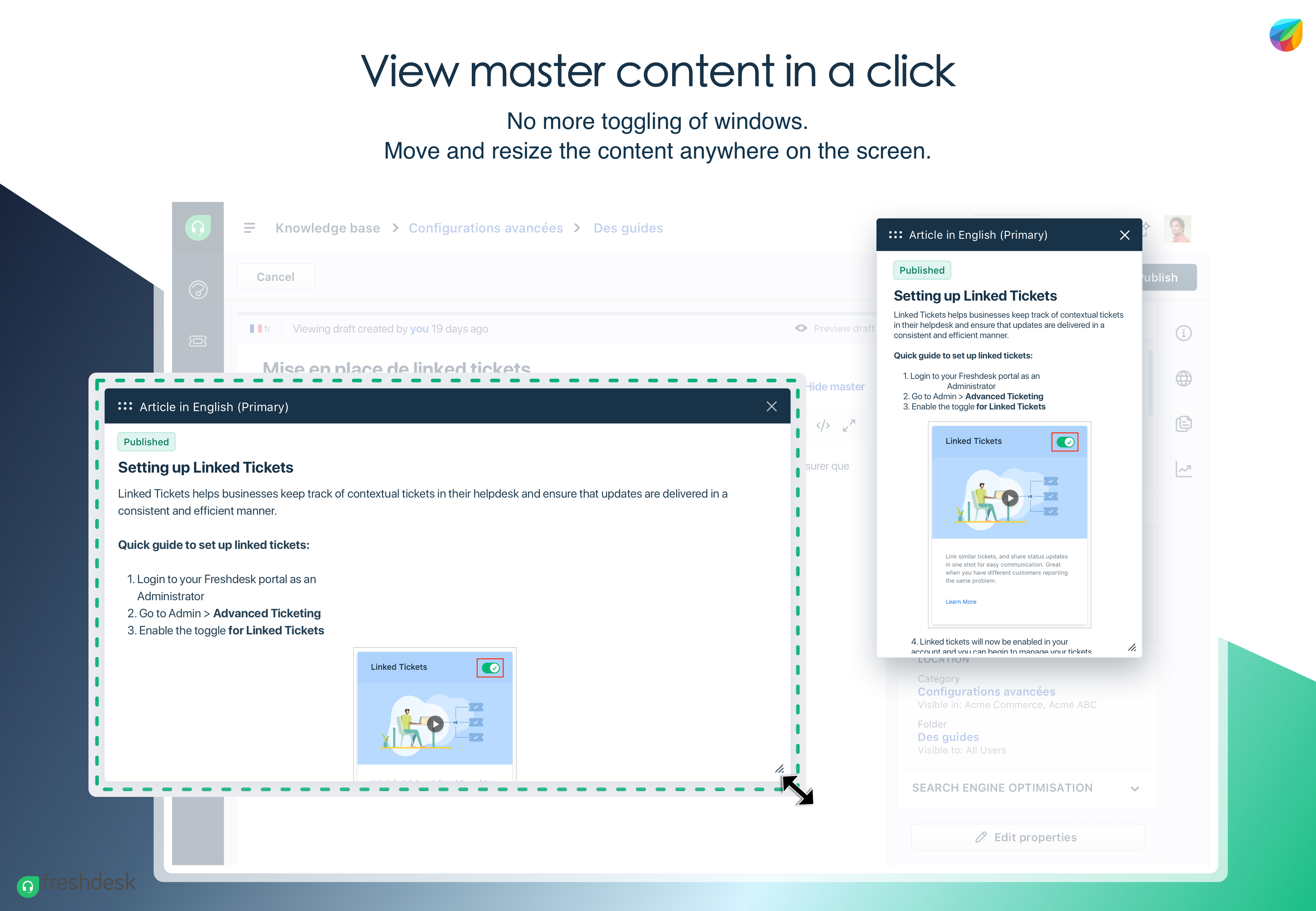 View master content - Freshdesk Knowledge Base